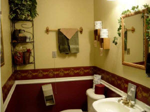 homelike decorated bathroom