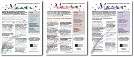 Momentum Newsletters